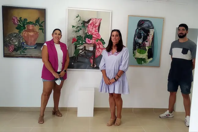 Muñiz y Téllez en la Presentación de la Exposición de Pintura 2021