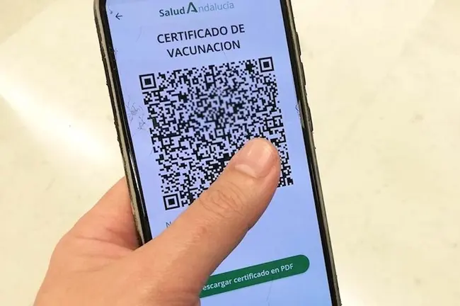 foto certificado vacunación
