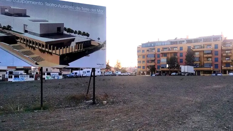 Parcela destinada para el Teatro Auditorio de Torre del Mar