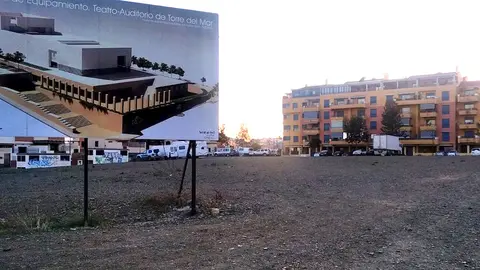 Parcela destinada para el Teatro Auditorio de Torre del Mar