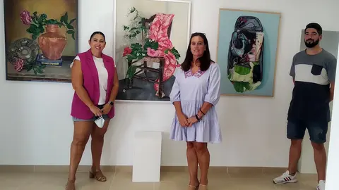 Muñiz y Téllez en la Presentación de la Exposición de Pintura 2021