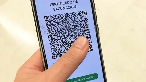 foto certificado vacunación
