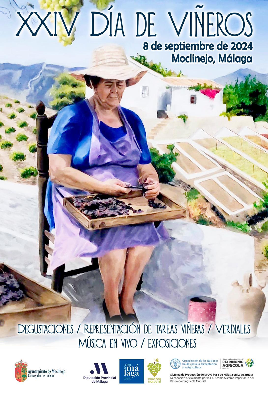 Cartel XXIV Fiesta de Viñeros de Moclinejo